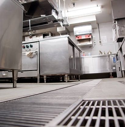 commercial kitchen drains