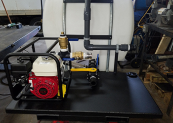 skid mounted pressure washer with tank