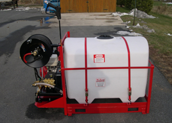 skid mount pressure washer with tank dc