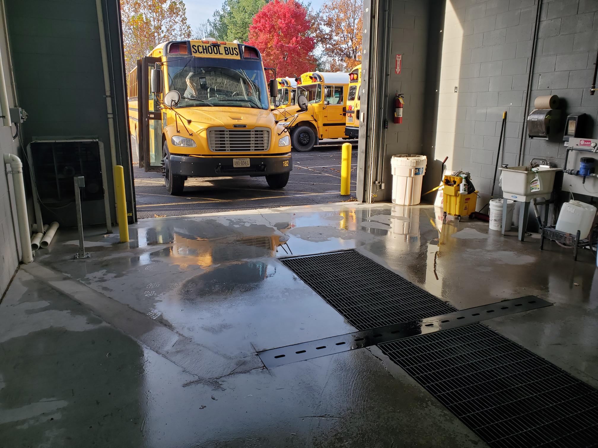 School Bus undercarriage wash